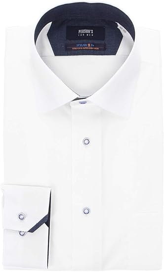 Amazon Co Jp ヨウフクノアオヤマ 洋服の青山 パーソンズ フォー メン Person S For Men オールシーズン用 ワイドカラースタイリッシュワイシャツ ライクラt400ファイバー Wap0962 服 ファッション小物