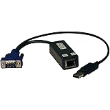TRIPP LITE KVM Switch USB Server Interface Unit Virtual Media HD15 USB RJ45(B078-101-USB-1)