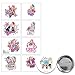 Jojo Siwa Birthday Party Favor Pack For 12 With Favor Cups, Inflatable Microphones, Tattoos, Stickers, Silver Wands, and Pin By Another Dream
