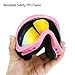 ZDATT Dirt Bike Goggles, Kids Motorcycle Motocross Goggles ATV Racing Goggles UV Protection Kits for Outdoor Activity Sports, Pink