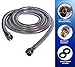 Zitriom Long Handheld Shower Hose 78 inches X 6.5 feet Stainless Steel Replacement with Chrome Finish - Detachable Extension Adapter with Brass Fitting