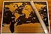 scratch off world map premium quality large wall decoration poster gold deluxe thick travel detailed outlined U.S. states and all country flags perfect gift comes with scratch tool and wiping cloth