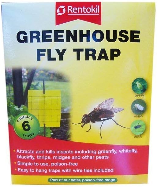 3XGreenhouse Fly Trap 6 Traps, Multi