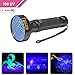 KMASHI UV Flashlight 100 LED Light Pet Urine Stain Detector Blacklight