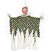 Halloween Haunters Animated Hanging Scary Circus Clown Prop Decoration - Spooky Blue, Green, Red Flashing LED Eyes & Collar - Battery Operated
