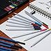 Magicfly Premium Art Pencils, 60 Assorted Pencil Set for Sketching Drawing Coloring Pencil, Including Charcoal Pencil, Watercolor, Colored, Drawing, and Metallic Color Pencils, Color Name on Pencil