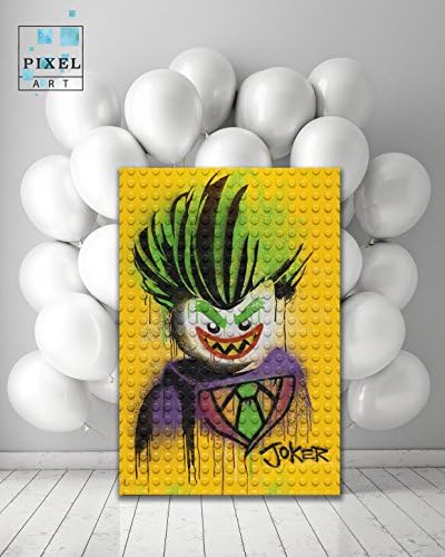Lego Batman Joker Movie Canvas Print Wall Hanging Framed Art