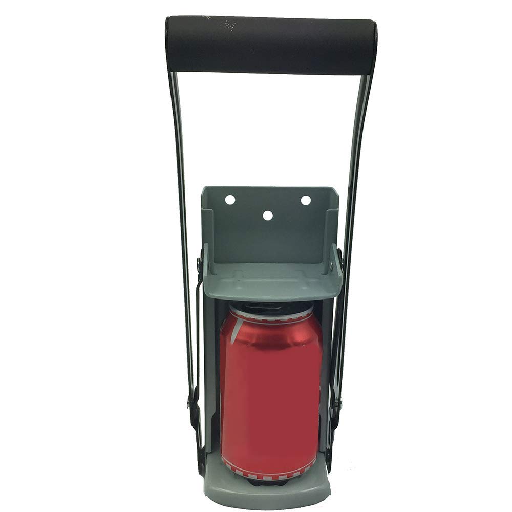 Corkscrew 16 Oz Wall Dispenser Can Crusher Beer Soda Cans Smasher Bottle Crush Recycling Tool with Built-in Bottle Opener