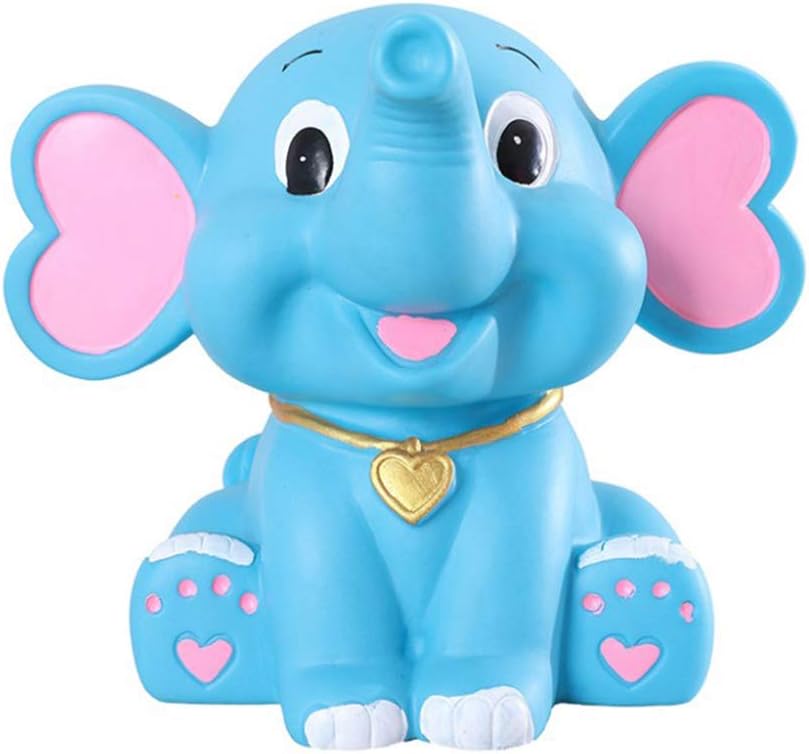 Vosarea Silver Money Box Elephant Resin Money Box Gift for Lovers Kids