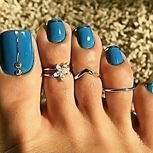 Bangood 3PCs/set Women's Daisy Retro Punk Style Finger Foot Toe Ring