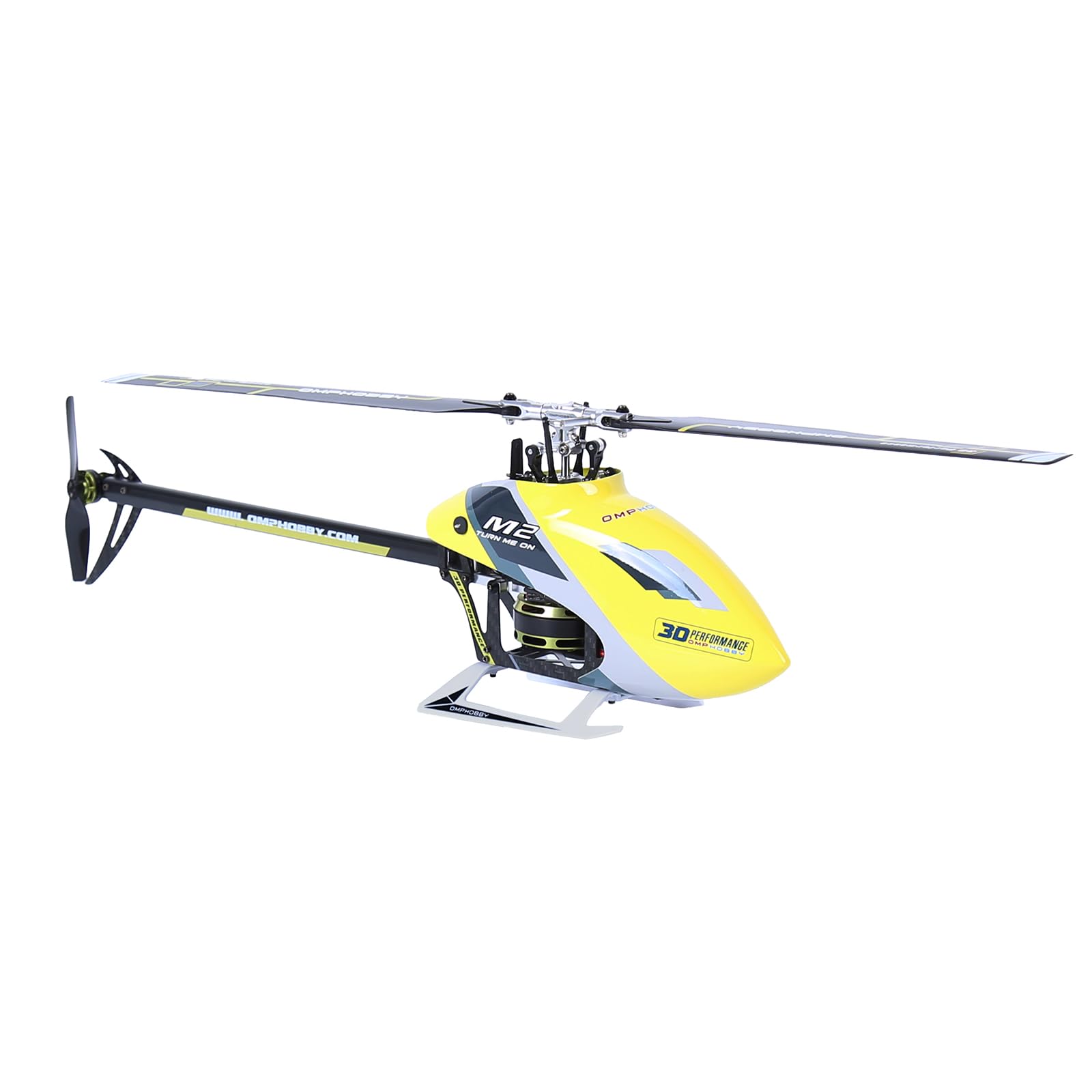 Photo 1 of OMPHOBBY M2 EVO MK2 RC Helicopter for Adults - 6CH 3D Aerobatic RC Helicopters Outdoor with Dual Brushless Direct-Drive Motors, Outdoor Mini RC Aircraft for Advanced Pilots?PNP Version, Yellow