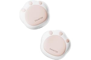 Gaiatop Hand Warmers Rechargeable, 2 Pack Cute Cat Paw Design 3 Levels Magnetic Electric Pocket Heater, Reusable Portable Hot Hands Stocking Stuffers Gifts for Women Men Cat Lover