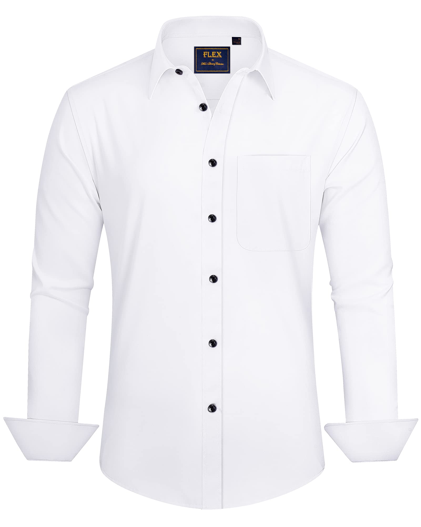J.VER Men's Tuxedo Shirts Solid Long Sleeve Stretch