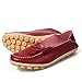 DUOYANGJIASHA Women's Leather Loafers Slip On Flats Casual Round Toe Moccasins Wild Breathable Comfortable Driving Fashion Soft Shoes