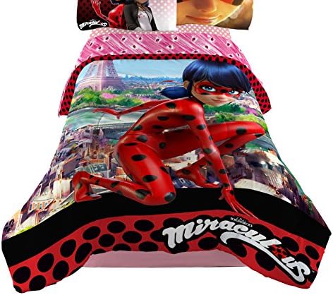 ZAG Lady Bug Be Miraculous Twin/Full Comforter