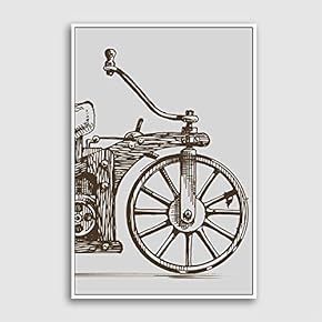 Framed Canvas Home Artwork Decoration Vehicle Canvas Wall Art for Living Room, Bedroom - 16x24 inches