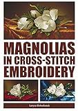 Magnolias in Cross-Stitch Embroidery by Slobodianyk Larysa
