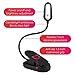 LoveReading Amber Mood and Blue Light Blocking Reading Light - Rechargeable Book Night Light for Reading in Bed - Clip on - Portable Bendable Neck - LED - USB Or Battery Operated - Reduces Eye Strain