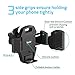 Car Mount, Veckle Air Vent Car Phone Holder With Release Button Armor Cradle Car Holder for Smartphone iPhone 8 7 Plus 6S, Samsung Note 8 S8, HTC U11, OnePlus 5, Nexus 6P, GPS and More, Black