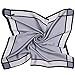SOJOS Silk Like Scarf Satin Hair Scarf Fashion Neck Scarfs for Women 27'' x 27'' SC303 with Grey Bowknot