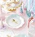 Talking Tables Pack of 12 Unicorn Party Paper Plates Super Cute and Adorable Birthdays, baby, bridal shower, Wedding decorations, Gold And Pastel colors