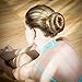 GOZE 13 Piece Ring Hair Donut Bun Maker Set - For Chignon Hair Styles - 3 Buns, 2 Bands, 8 Bobby Pins (Brown)