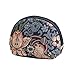 Signare Tapestry Cosmetic Bag Toiletry Makeup Bag for Women With William Morris Blue Strawberry Thief (COSM-STBL)