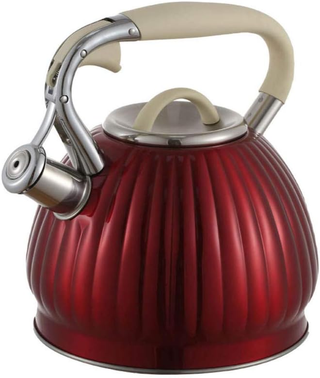 Whistling Kettle For Gas Stove Cooker Tea Pot 3L Stainless Steel