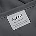 FLXXIE Microfiber Standard Pillow Shams Set of 2, Fade, Wrinkle and Shrinkage Resistant Soft Pillow Covers with Envelope Closure Euro Sham Covers (Dark Grey, 20x26 Inches)