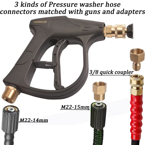 GDHXW X884 Pressure Washer Gun Foam Cannon 5 Nozzles 2 Conversion