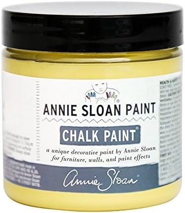CHALK PAINT (R) by Annie Sloan – Decorative paint for furniture, cabinets, floors, home decor, and accessories – Water-based – Non-toxic – Matte finish (Project Pot - 4oz, English Yellow)
