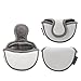 Big Teeth Small Golf Putter Cover Half Mallet Mini Golf Headcover Club Head Protector Magnetic Closure for Scotty Cameron Taylormade Odyssey Club (White)
