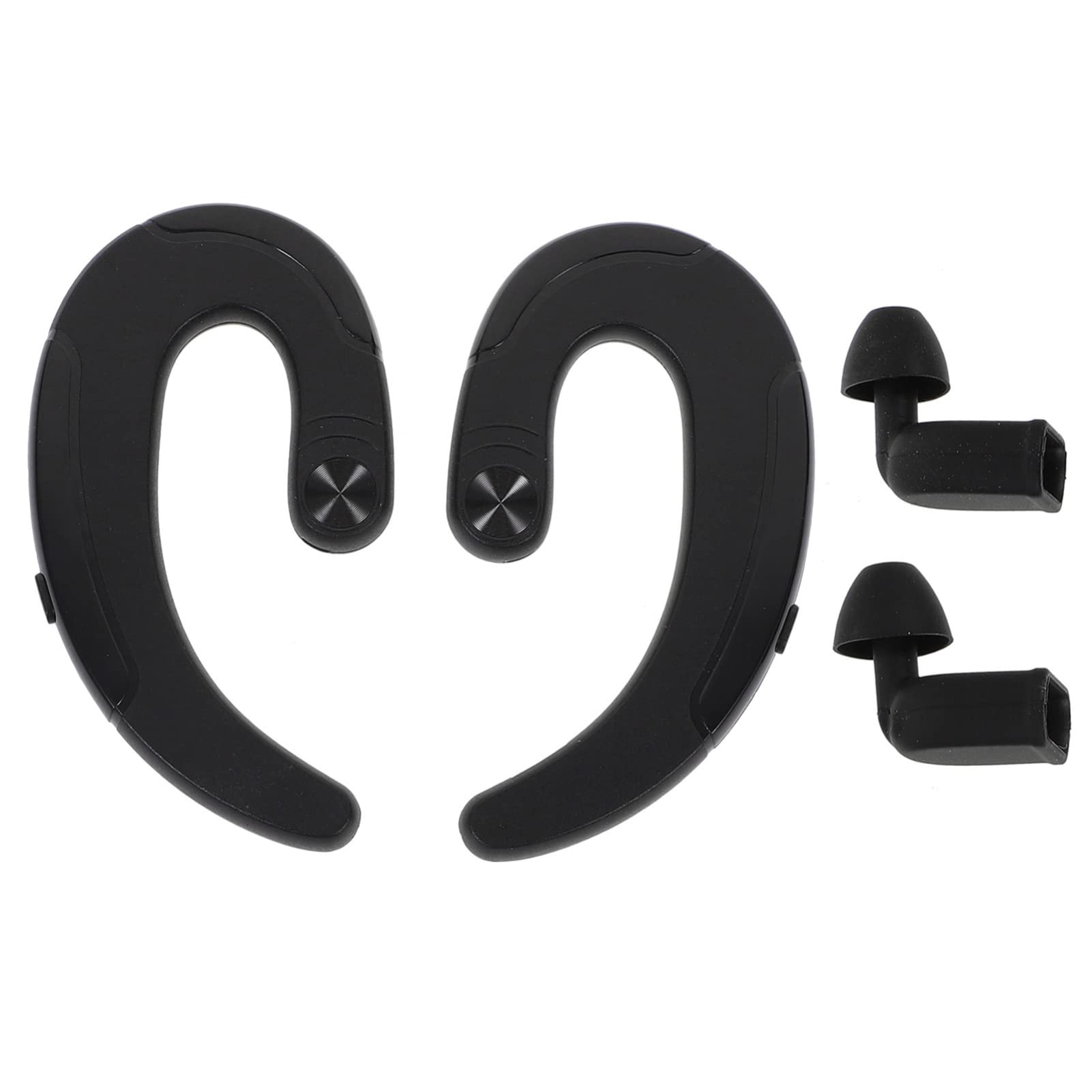 Hemobllo Wireless Headphones, Open Ear Headphones Wireless Earphones Anti-Sweat Stereo Earphone Non Ear Plug Earphones for Sports Running Calling (Black)