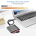 USB-C SD Card Reader, ALIFER 3-Slot Superspeed CF/Micro SD/SD Card Reader USB 3.0 Aluminum Type C Thunderbolt3 Card Adapter Compatible for MacBook, iPad Pro 2018, Samsung Galaxy S10/S9 More, Gray