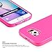 Technext020 Galaxy S6 Pink Case, Silicone Protective Back Cover Slim Fit Samsung Galaxy Bumper