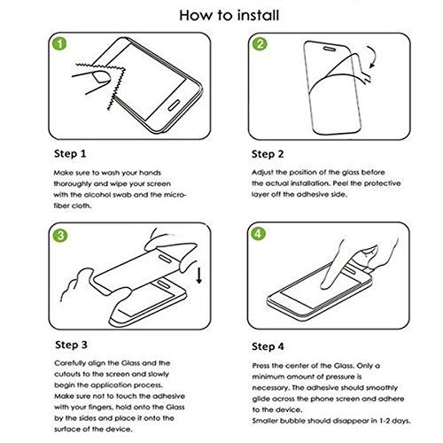 TANTEK LLL63 iPhone 5/5C/5S/SE Screen Protector, Anti-Bubble, HD Ultra Clear, Premium Tempered Glass - 3 Piece