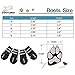 EXPAWLORER Waterproof Dog Boots Reflective Non Slip Pet Booties for Medium Large Dogs Black 4 Pcs