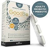 Premium Prebiotics and Probiotics Supplement- Adult Digestive & Immune Support - 50 Billion CFU - Promotes Healthy Gut Flora with Inulin- 12 Shelf Stable Strains- For Whole Body Health by GoodBio