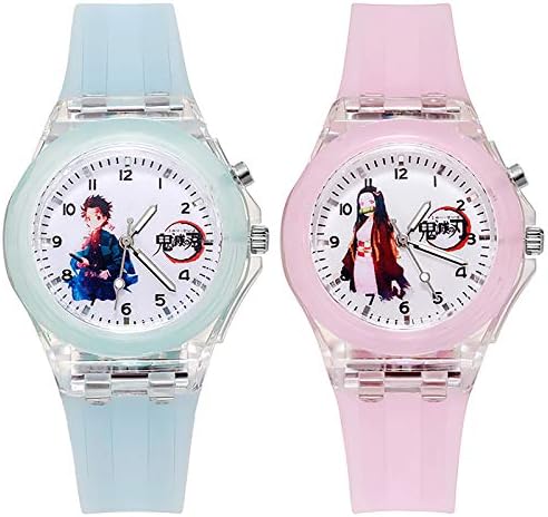 For 鬼滅の刃 腕時計 子供 Yamokiyo キッズ ボーイズ ガールズ Watch 時計 小学生 無料サンプルok 女の子 男の子 うでどけい 手首 うで時計 胡蝶しのぶ 冨岡 卒業祝い 2枚セット 卒園 入園 善逸 入学 竈門 義勇 炭治郎 我妻 かわいい 禰豆子 ウォッチ