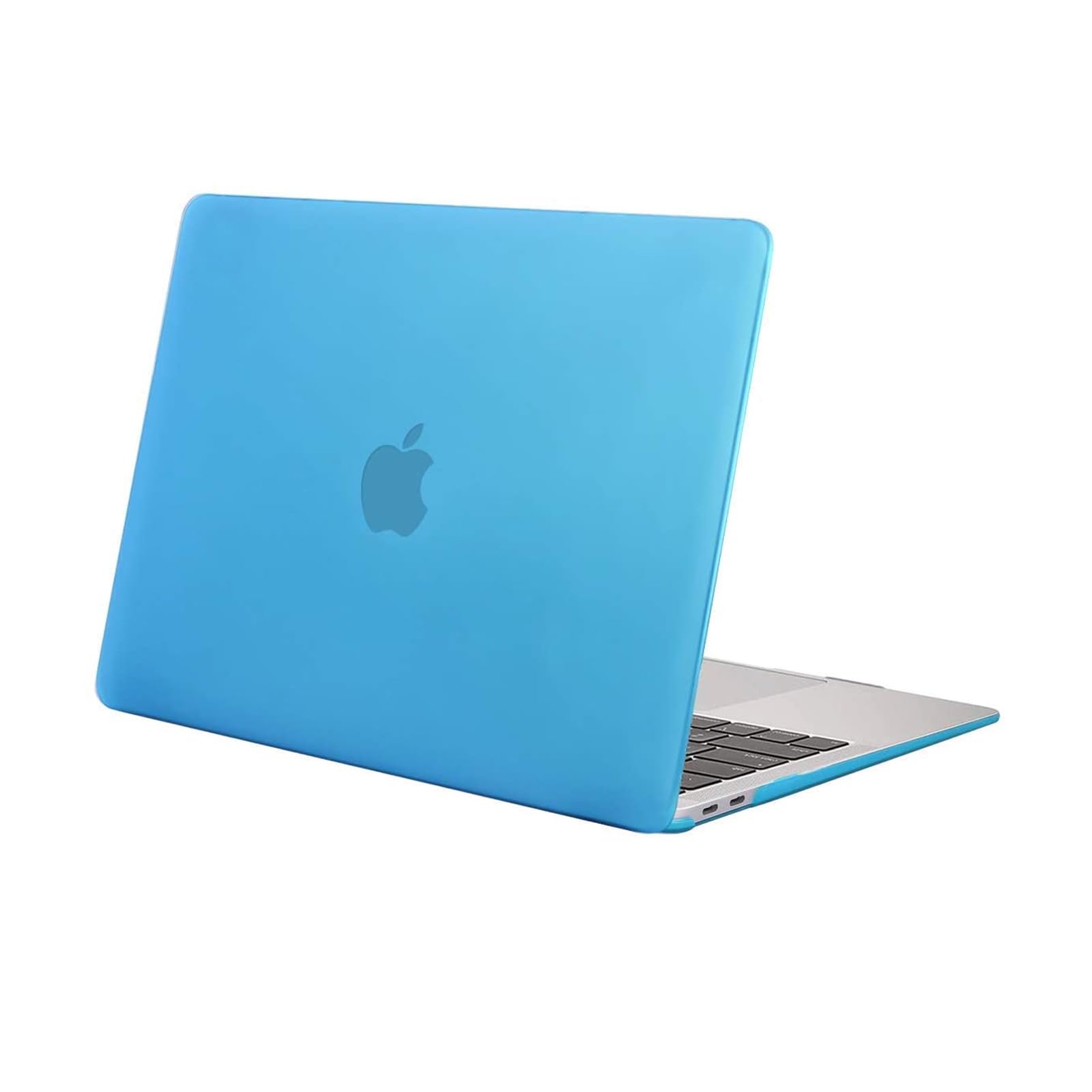 MOSISO Compatible with MacBook Air 13 inch Case M1 A2337 A2179 A1932, Protective Hard Shell Cover Compatible for MacBook Air M1 Case 13.3 inch 2021 2020 2019 2018 Retina Touch ID, Aqua Blue