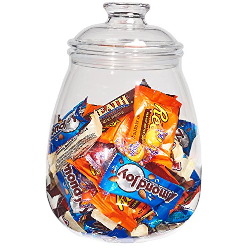 Cookie Jar with Lid, Airtight Clear Plastic Eggplant Shaped in Premium Acrylic