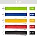 RJQ Exercise Resistance Loop Bands, (24 x 2-Inch) Set of 5 Fitness Exercise Bands with 100% Natural Latexl Best for Yoga, Stretching, Outdoor Exercise.