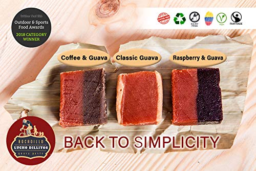 Natural Colombian Carb Energy Chews - an Energy Gel and Bar In 1 - for Runners, Cyclists and Outdoor Sports Lovers - Vegan and Gluten-Free Bars and Gels - 400 grams Raspberry - Thumbnail 2