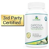 LiveWell Labs Garcinia Cambogia Extract Weight Loss Supplement 1600 mg - 1 Bottle
