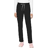 Med Couture Scrub Pants for Women, Jersey Waist Yoga Bottoms, 6 Pockets with Mid Rise Drawstring Waistband - MC7725
