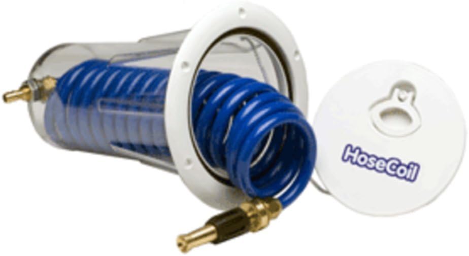 HoseCoil HC15F Flush Mount Enclosure +Nozzle Marine RV Boating Accessories