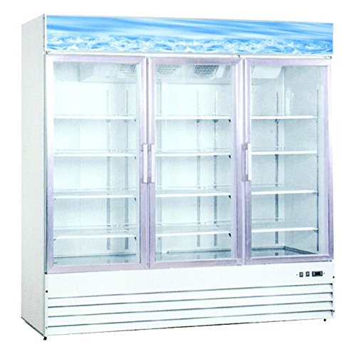 Click Here to See More Images Omcan 50052 Three Glass Door Refrigerator