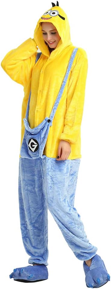 Amazon Co Jp R H S ハロウィン コスプレ 仮装 レディース メンズ ユニセックス ミニオンズ モコモコ ルームウェア 大人 子供 S ホビー 通販