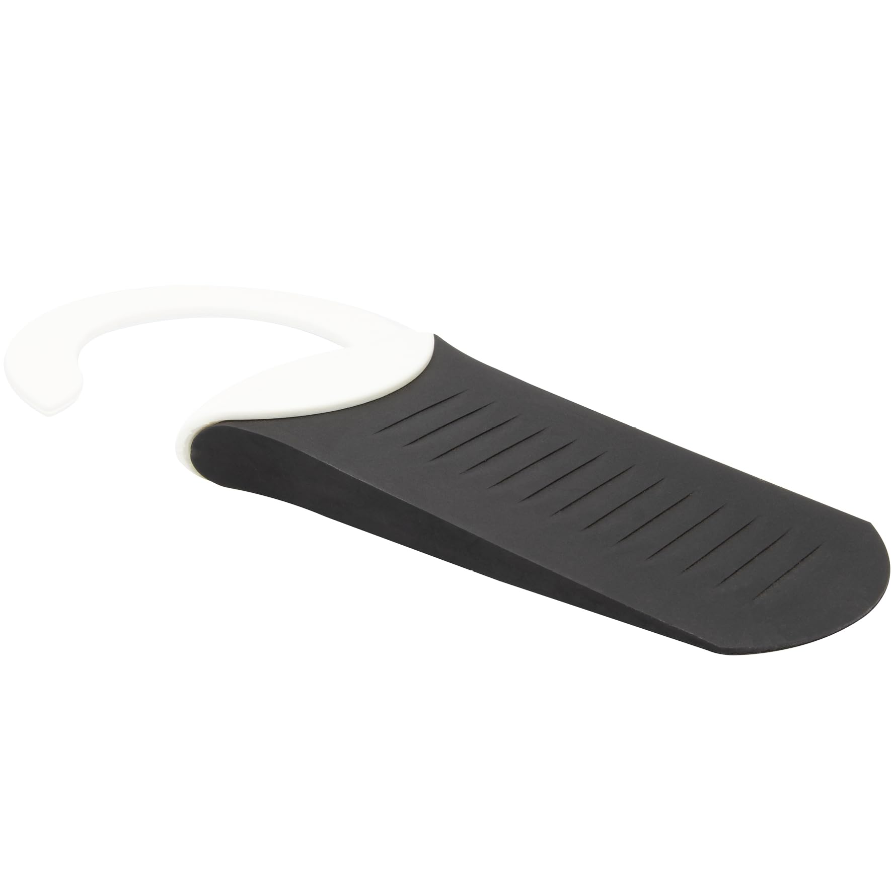 WAGNER Door Wedge/Doorstop Hook Big - Ø 51 x 190 x 15 mm, Break Stop/Wedge Made of Solid Rubber + Loop Out of high Class Synthetics, to be Pushed Underneath Doors - 15692601