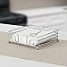 Home Basics Chrome Plated Steel Flat Napkin Holder with Weighted Pivoted Arm, Indoor and Outdoor Use, Silver (1)